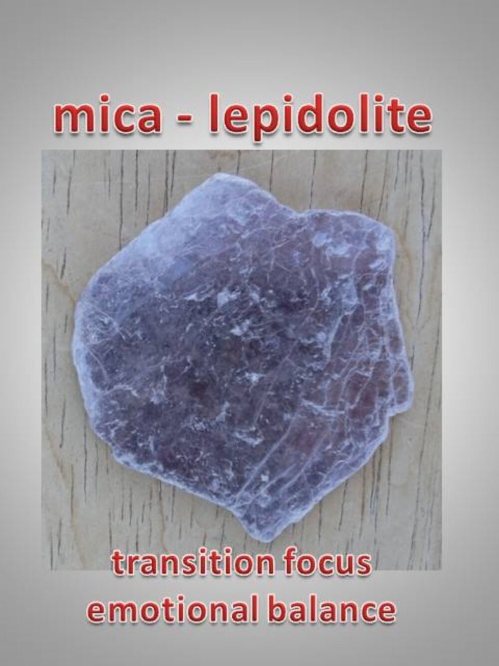 mica lepidolite mineral rock crystal slice 02 BALANCE protection FOCUS